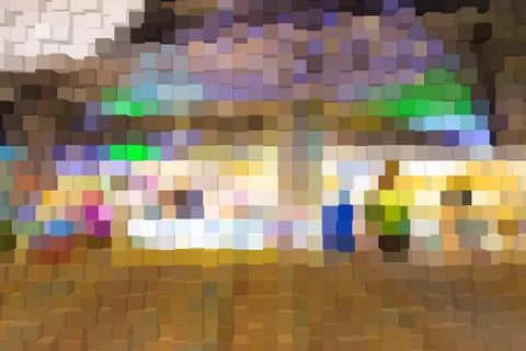 Abstract background of 3d blocks Stock Illustration
