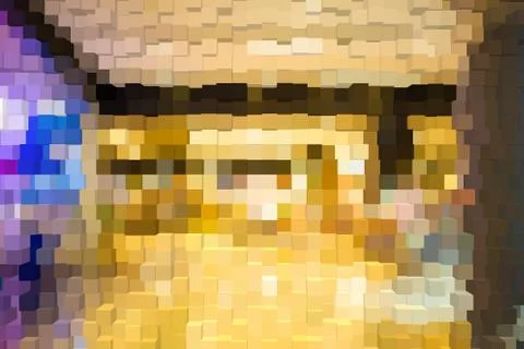 Abstract background of 3d blocks Stock Illustration