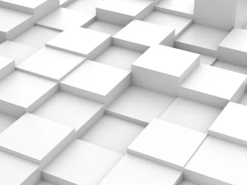 Abstract background of 3d blocks Stock Illustration