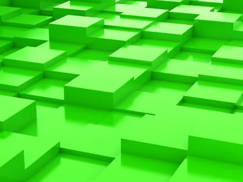 Abstract background of 3d blocks Stock Illustration