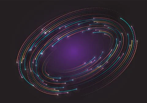 Abstract background with 3D circles elements Stock Illustration