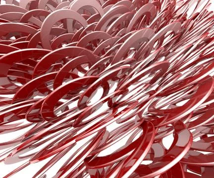 Abstract Background Of 3D circles, rings, Floor 3D Render 스톡 일러스트