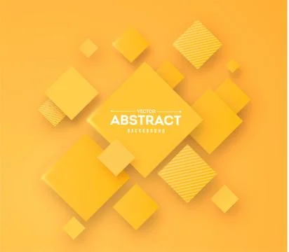 Abstract background with 3d cubes and squares vector illustration Stock Illustration