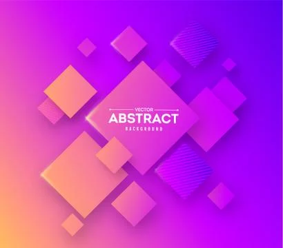 Abstract background with 3d cubes and squares vector illustration Stock Illustration