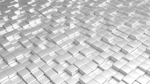 An abstract background of 3D cubes creates the effect of depth and volume. Stock Illustration