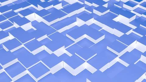 An abstract background of 3D cubes creates a dynamic geometric pattern. Stock Illustration