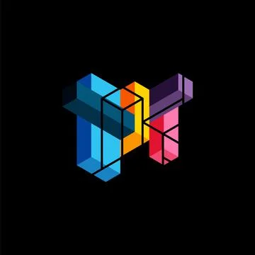 Abstract background. 3d cubes, cubic elements and blocks. Techno or business 스톡 일러스트