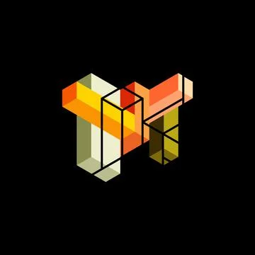 Abstract background. 3d cubes, cubic elements and blocks. Techno or business 스톡 일러스트