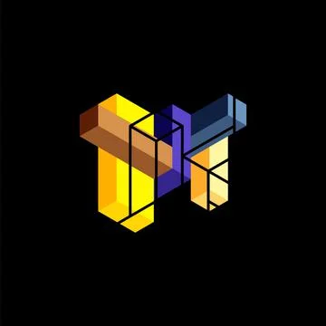 Abstract background. 3d cubes, cubic elements and blocks. Techno or business Stockillustratie