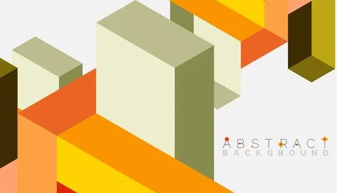 Abstract background. 3d cubes, cubic elements and blocks. Techno or business Illustrazione stock