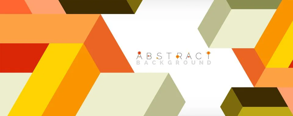 Abstract background. 3d cubes, cubic elements and blocks. Techno or business Stockillustratie