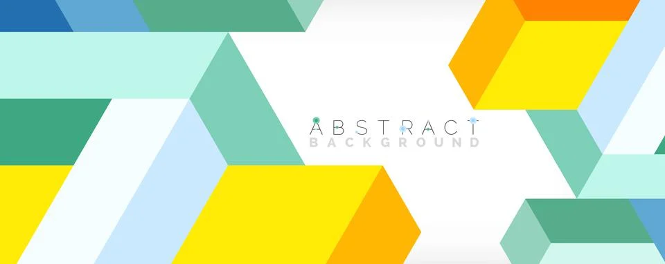Abstract background. 3d cubes, cubic elements and blocks. Techno or business Stockillustratie