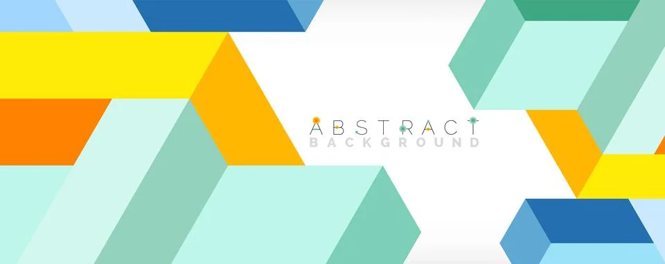 Abstract background. 3d cubes, cubic elements and blocks. Techno or business Stock Illustration