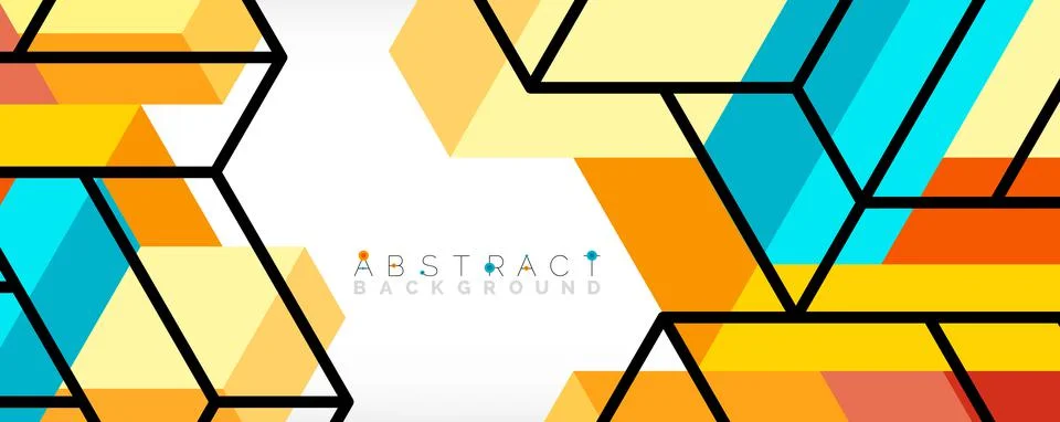 Abstract background. 3d cubes, cubic elements and blocks. Techno or business イラスト素材