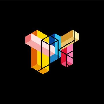 Abstract background. 3d cubes, cubic elements and blocks. Techno or business Stockillustratie