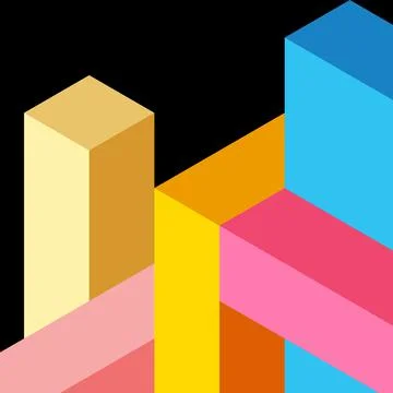 Abstract background. 3d cubes, cubic elements and blocks. Techno or business 스톡 일러스트