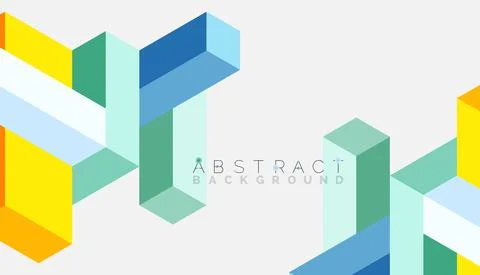 Abstract background. 3d cubes, cubic elements and blocks. Techno or business イラスト素材