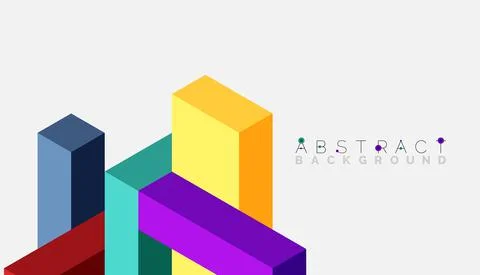 Abstract background. 3d cubes, cubic elements and blocks. Techno or business イラスト素材