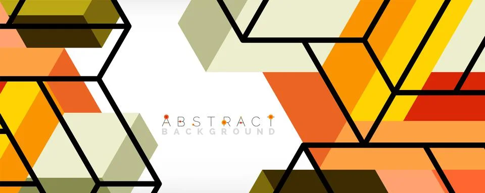 Abstract background. 3d cubes, cubic elements and blocks. Techno or business イラスト素材