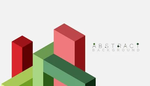 Abstract background. 3d cubes, cubic elements and blocks. Techno or business Illustrazione stock