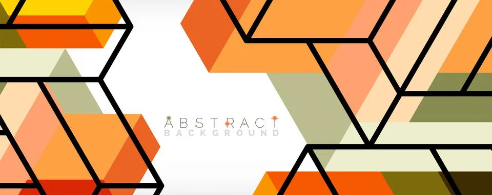 Abstract background. 3d cubes, cubic elements and blocks. Techno or business Stockillustratie