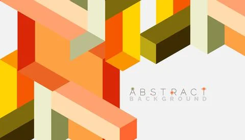Abstract background. 3d cubes, cubic elements and blocks. Techno or business イラスト素材
