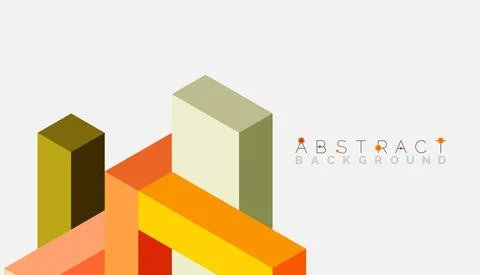 Abstract background. 3d cubes, cubic elements and blocks. Techno or business Illustrazione stock