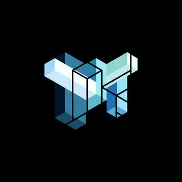 Abstract background. 3d cubes, cubic elements and blocks. Techno or business 库存插图