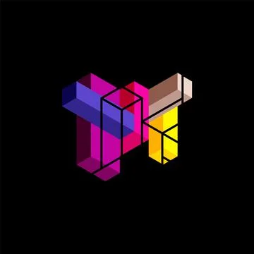 Abstract background. 3d cubes, cubic elements and blocks. Techno or business Stock Illustration