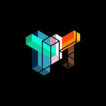 Abstract background. 3d cubes, cubic elements and blocks. Techno or business Stock Illustration