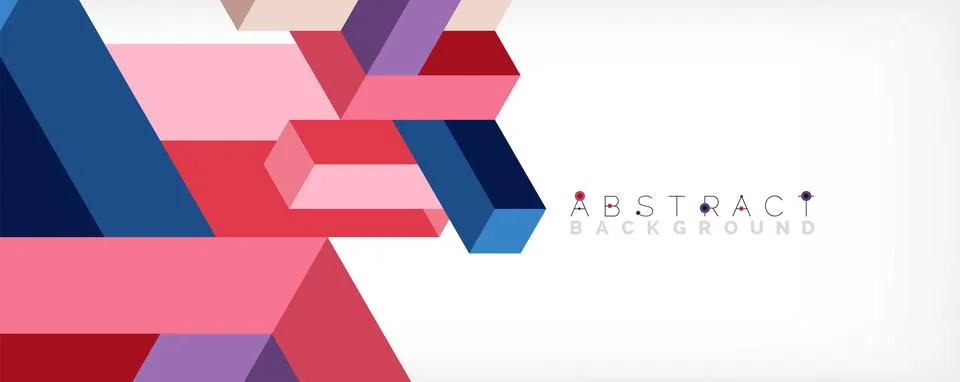 Abstract background. 3d cubes, cubic elements and blocks. Techno or business イラスト素材