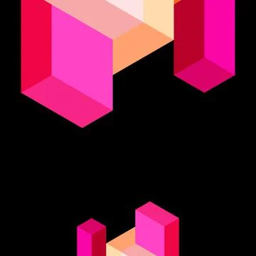 Abstract background. 3d cubes, cubic elements and blocks. Techno or business Stock Illustration