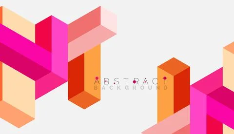 Abstract background. 3d cubes, cubic elements and blocks. Techno or business イラスト素材