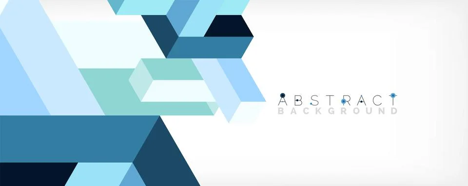 Abstract background. 3d cubes, cubic elements and blocks. Techno or business イラスト素材