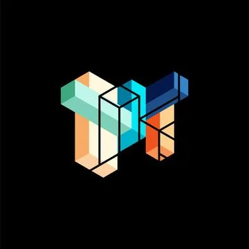 Abstract background. 3d cubes, cubic elements and blocks. Techno or business Illustrazione stock