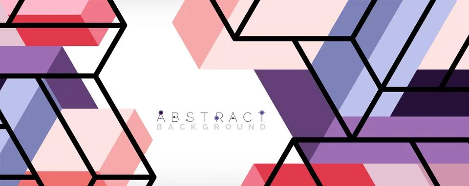 Abstract background. 3d cubes, cubic elements and blocks. Techno or business 스톡 일러스트