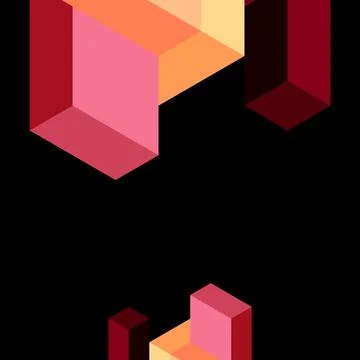 Abstract background. 3d cubes, cubic elements and blocks. Techno or business 스톡 일러스트