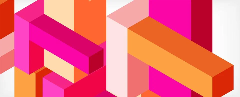 Abstract background. 3d cubes, cubic elements and blocks. Techno or business イラスト素材