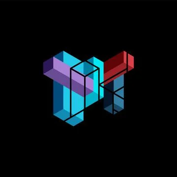 Abstract background. 3d cubes, cubic elements and blocks. Techno or business 库存插图