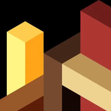 Abstract background. 3d cubes, cubic elements and blocks. Techno or business Illustrazione stock