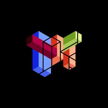 Abstract background. 3d cubes, cubic elements and blocks. Techno or business イラスト素材