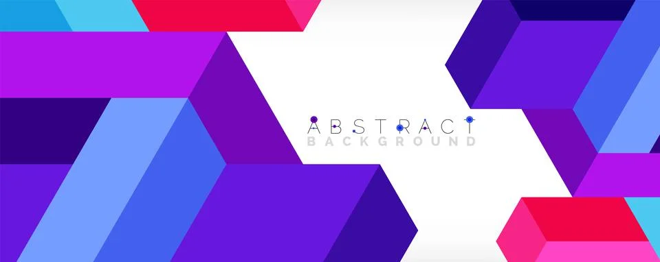 Abstract background. 3d cubes, cubic elements and blocks. Techno or business Stockillustratie