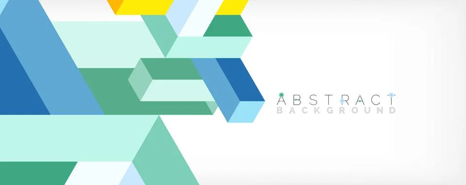 Abstract background. 3d cubes, cubic elements and blocks. Techno or business イラスト素材