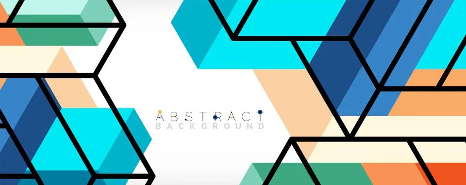 Abstract background. 3d cubes, cubic elements and blocks. Techno or business イラスト素材