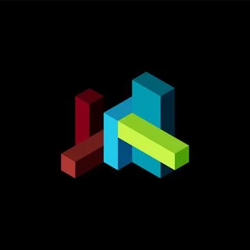 Abstract background. 3d cubes, cubic elements and blocks. Techno or business イラスト素材