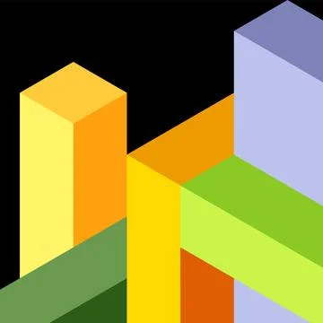 Abstract background. 3d cubes, cubic elements and blocks. Techno or business Illustrazione stock