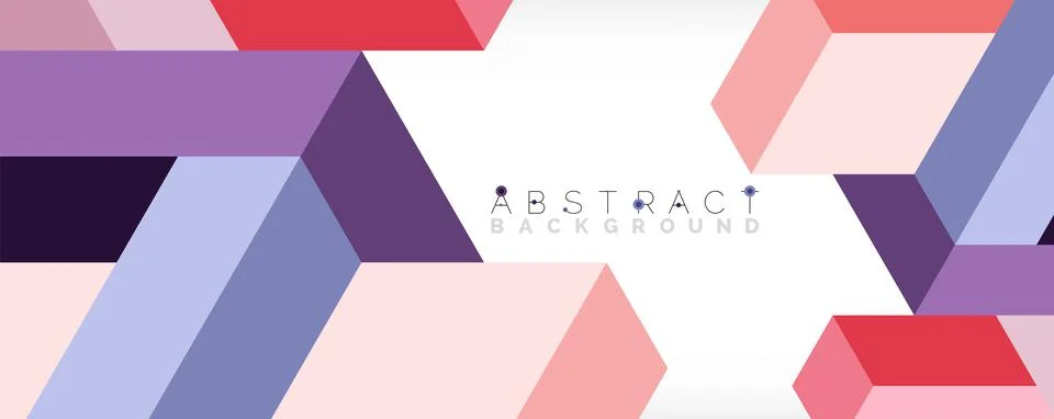 Abstract background. 3d cubes, cubic elements and blocks. Techno or business Illustrazione stock