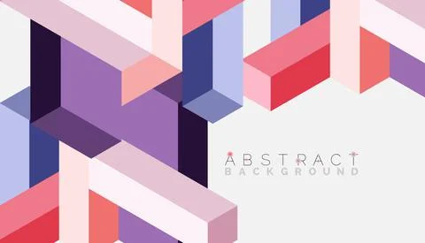 Abstract background. 3d cubes, cubic elements and blocks. Techno or business 库存插图
