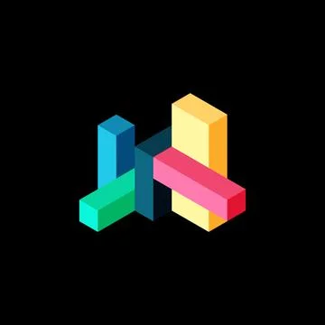 Abstract background. 3d cubes, cubic elements and blocks. Techno or business 库存插图