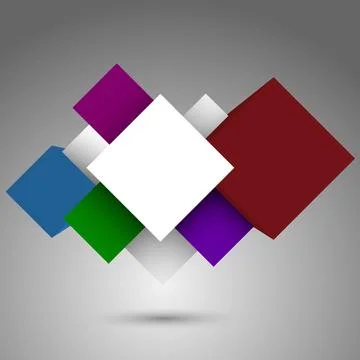 Abstract background with 3d cubes Illustrazione stock